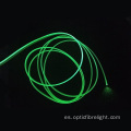 Luces de cable de resplandor lateral de fibra óptica para automóvil